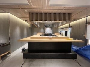 銀座 寿司店　ルーバー工事