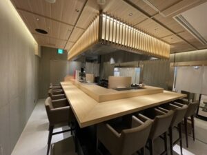 銀座 寿司店　ルーバー工事