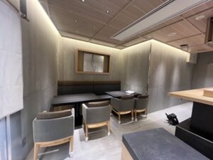 銀座 寿司店　ルーバー工事